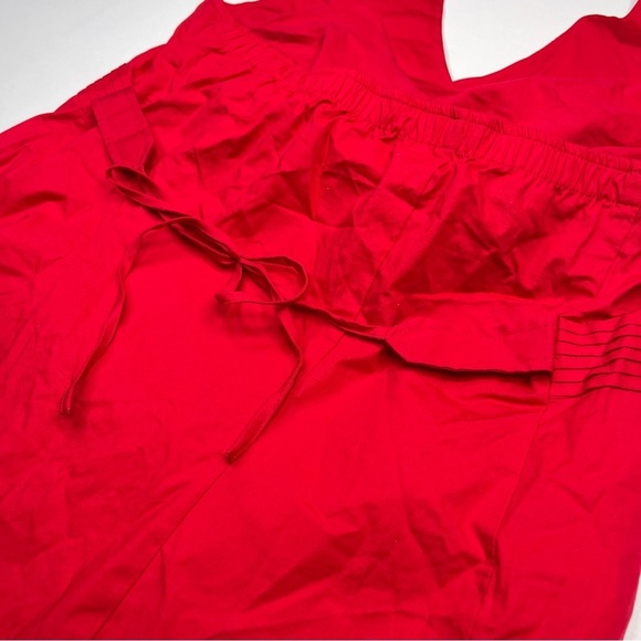 Motherhood Maternity Halter Top Red Low Back V Neck Summer Vacation Beach New - Picture 6 of 12